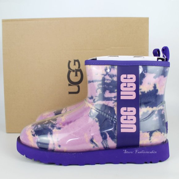 NEW UGG Classic Clear Mini Marble Boot– Waterproof Winter Fashion - Picture 1 of 11